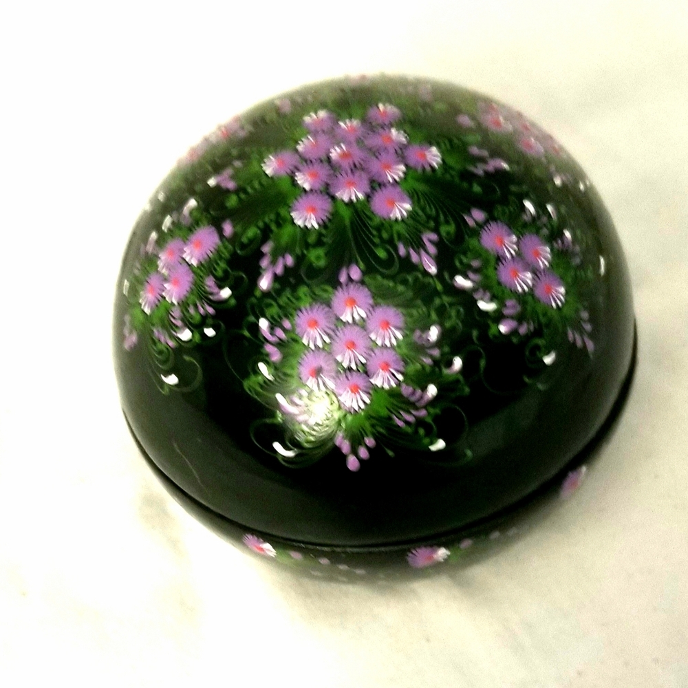 Vintage Hand Painted Bowl Lacquered Sovi